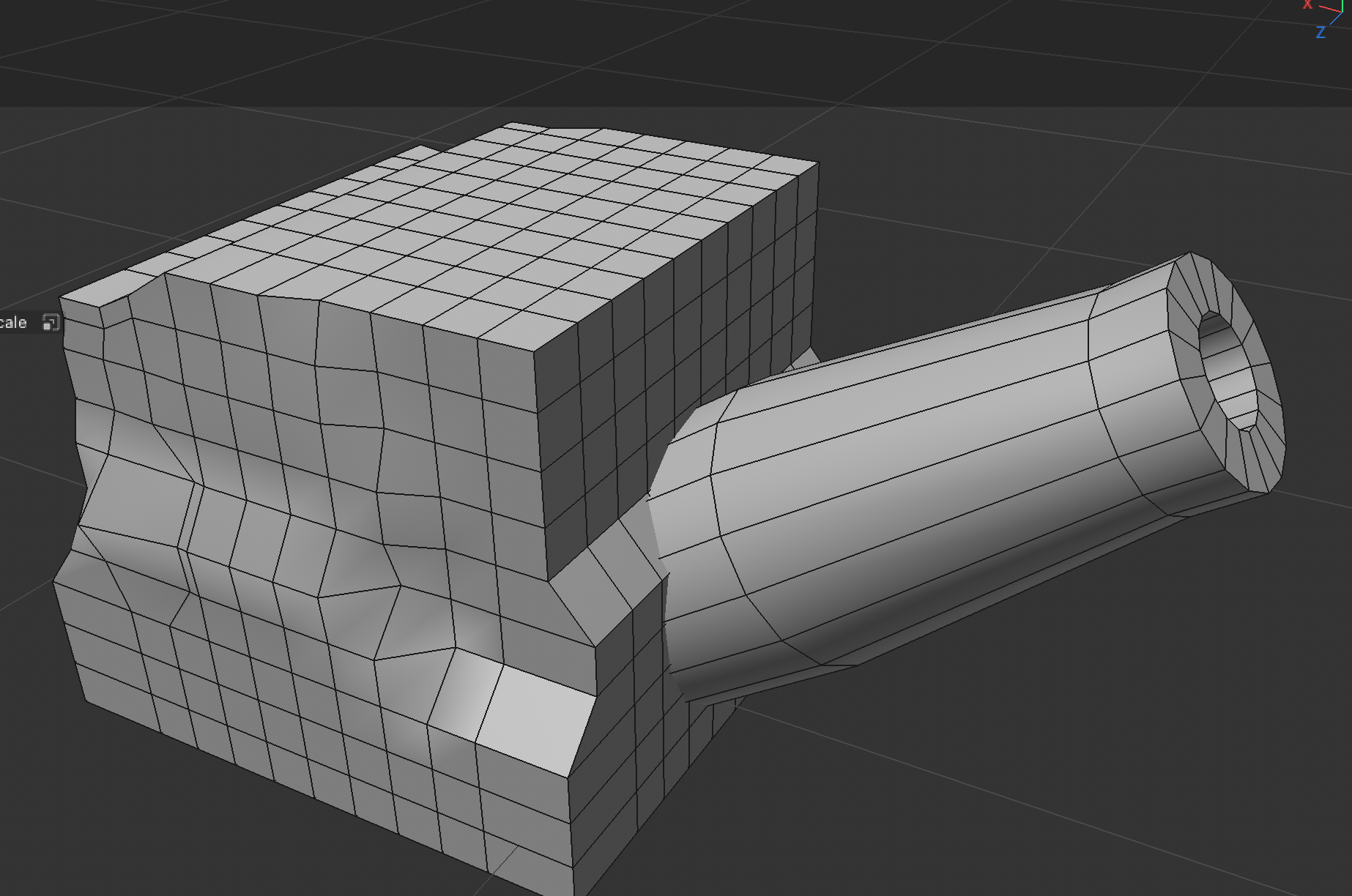 Watering can shape 3d model in progress